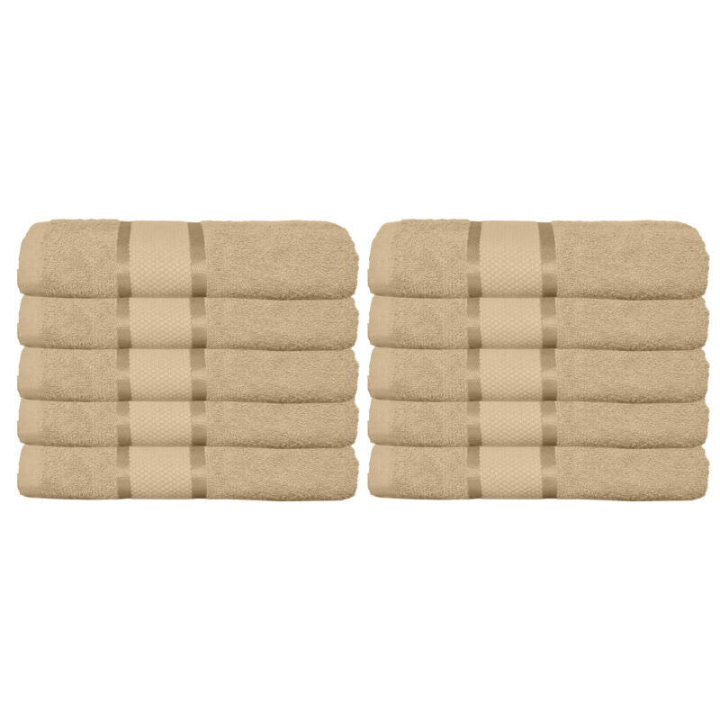 Set 10 prosoape 100% Bumbac - model NewLook Border | 0071