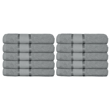 Set 10 prosoape 100% Bumbac - model NewLook Border | 0072