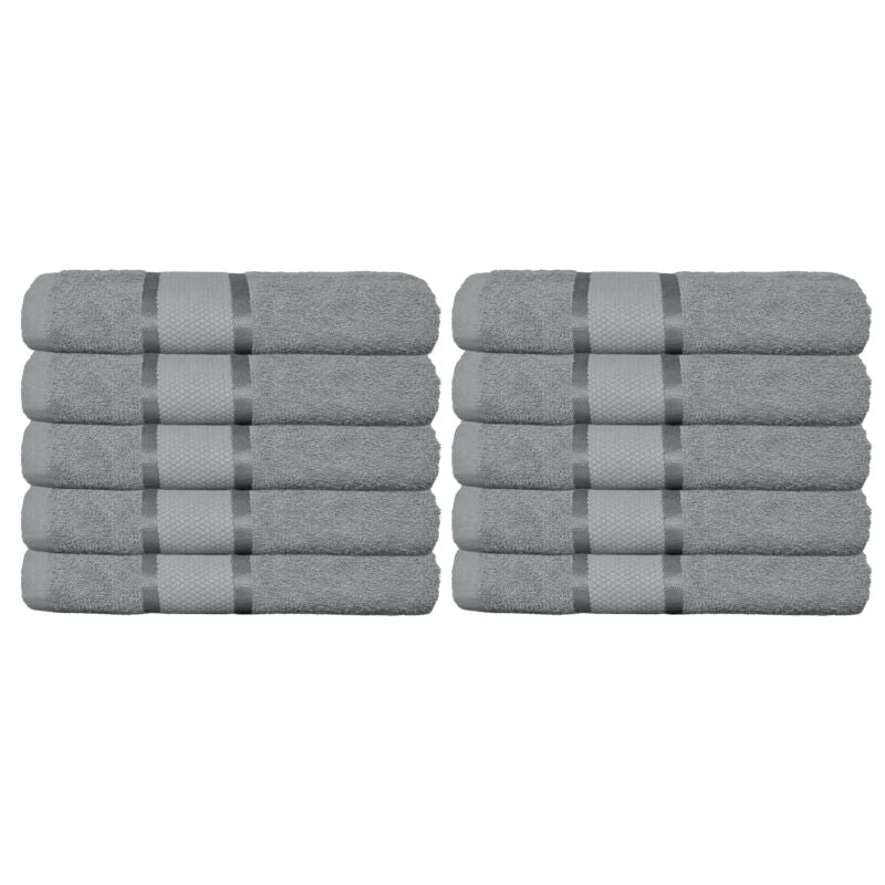 Set 10 prosoape 100% Bumbac - model NewLook Border | 0072