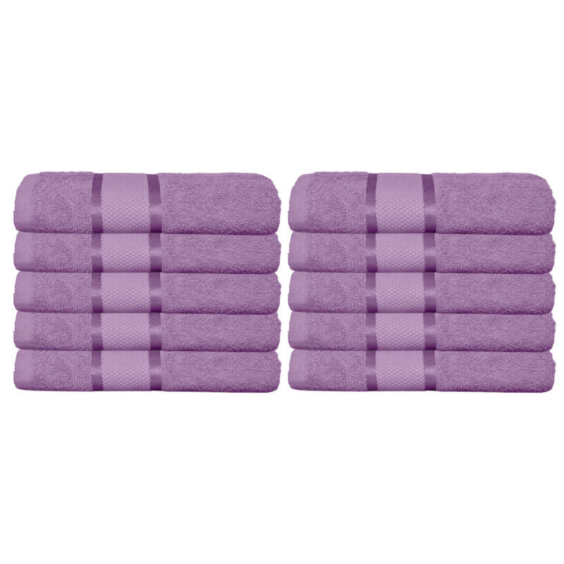 Set 10 prosoape 100% Bumbac - model NewLook Border | 0073