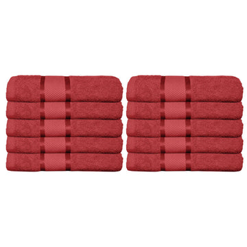 Set 10 prosoape 100% Bumbac - model NewLook Border | 0075
