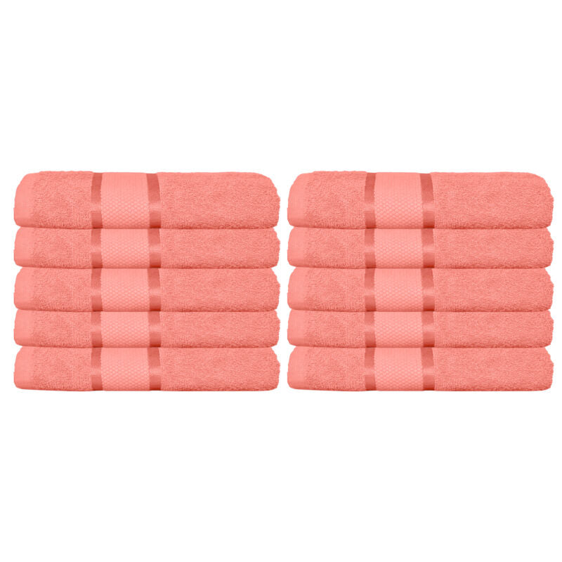 Set 10 prosoape 100% Bumbac - model NewLook Border | 0076