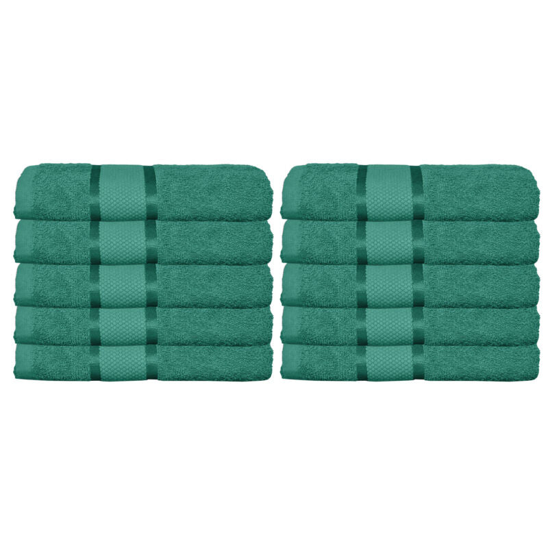 Set 10 prosoape 100% Bumbac - model NewLook Border | 0077