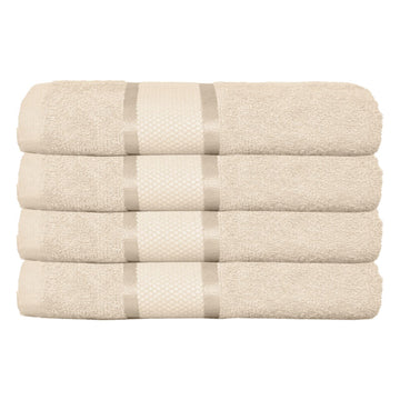 Set 4 prosoape 100% Bumbac - model NewLook Border | 0061