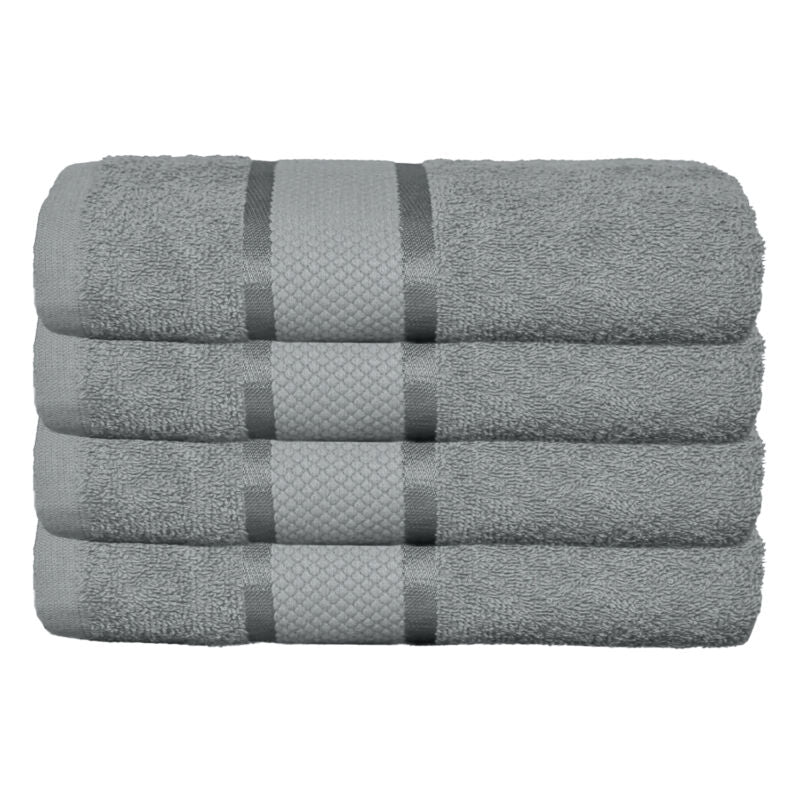 Set 4 prosoape 100% Bumbac - model NewLook Border | 0059