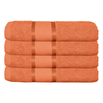 Set 4 prosoape 100% Bumbac - model NewLook Border | 0064