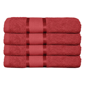 Set 4 prosoape 100% Bumbac - model NewLook Border | 0055