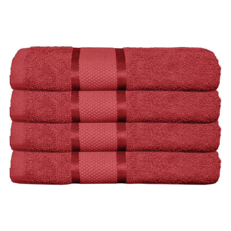 Set 4 prosoape 100% Bumbac - model NewLook Border | 0055