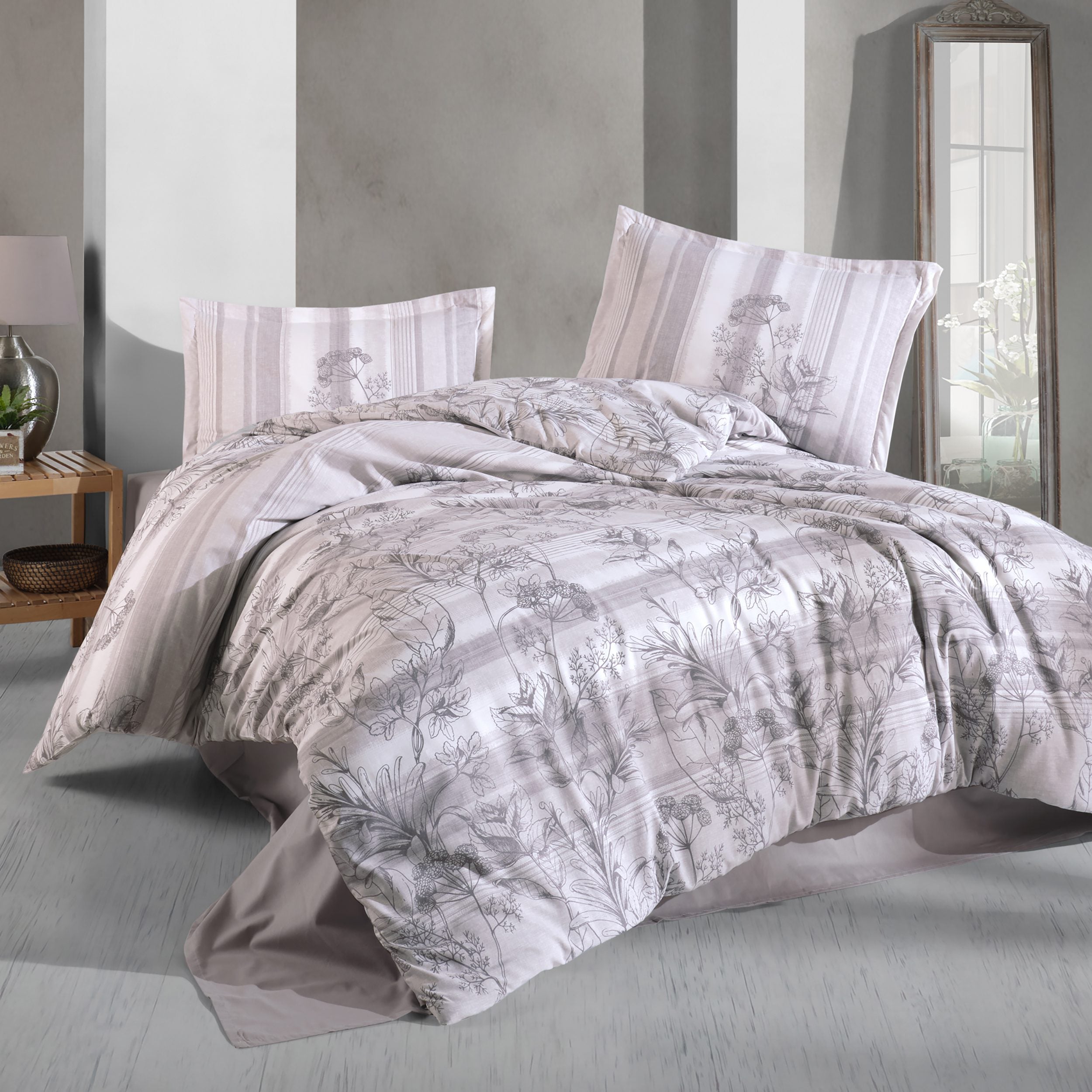 Lenjerie de pat ranforce Clasy King size  | 15597-R