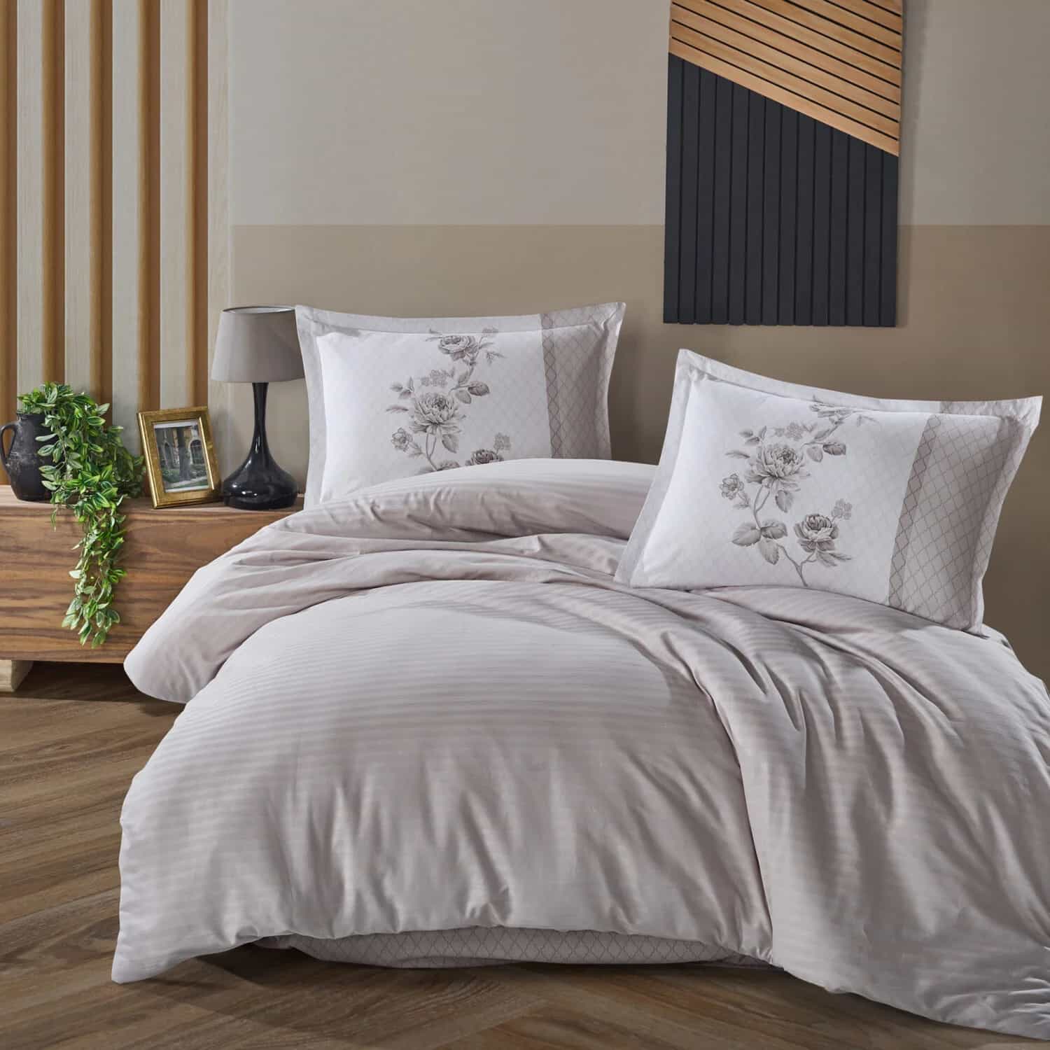 Lenjerie de pat ranforce Clasy King size  | 6928-R