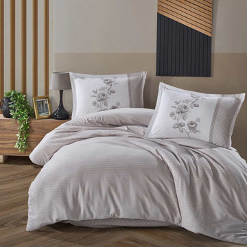 Lenjerie de pat ranforce Clasy King size  | 6928-R