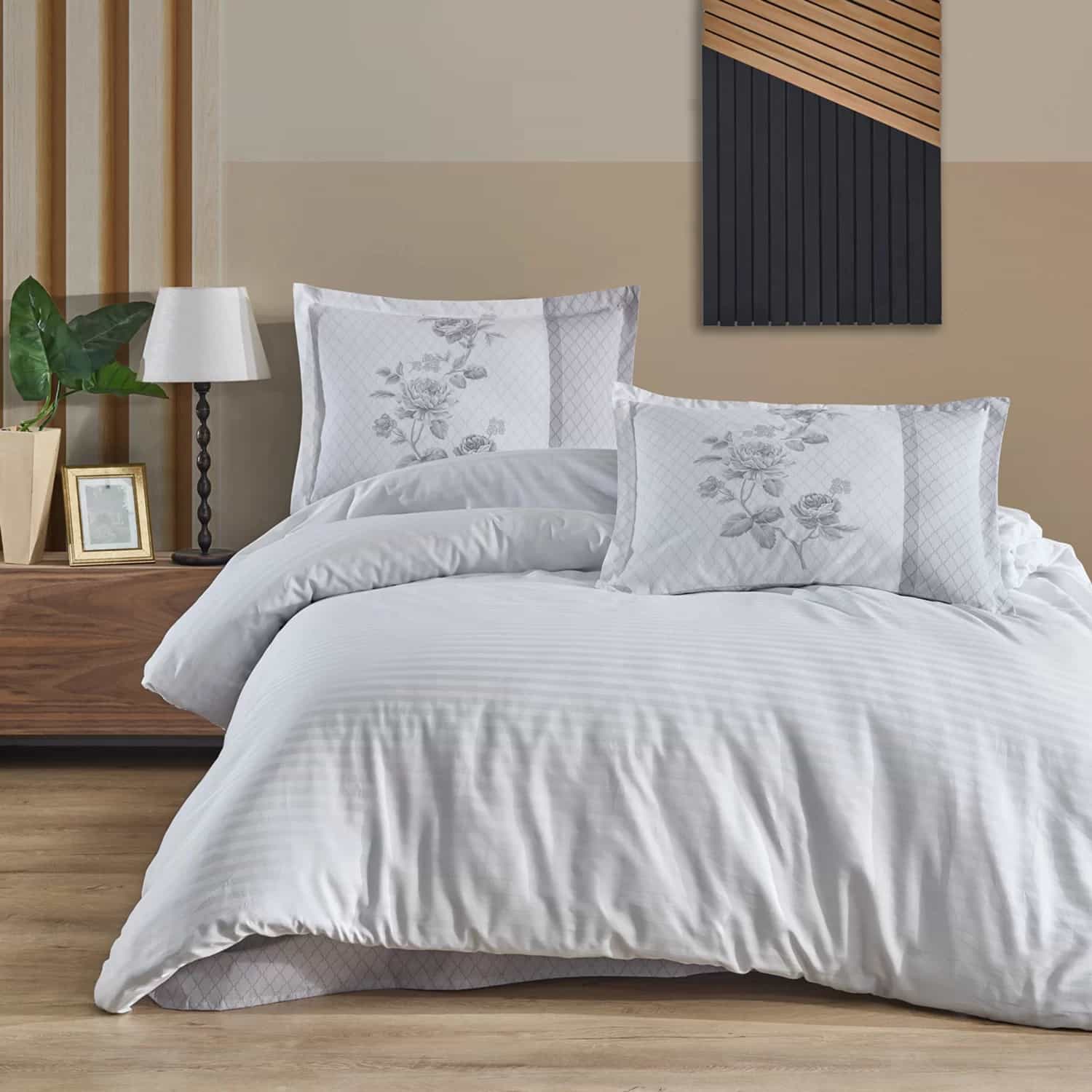 Lenjerie de pat ranforce Clasy King size  | 6944-R