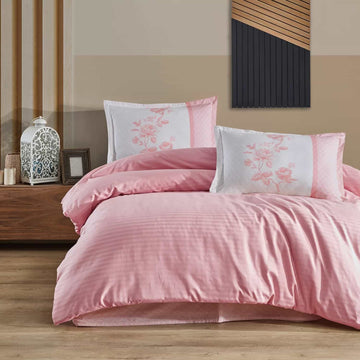 Lenjerie de pat ranforce Clasy King size  | 6943-R