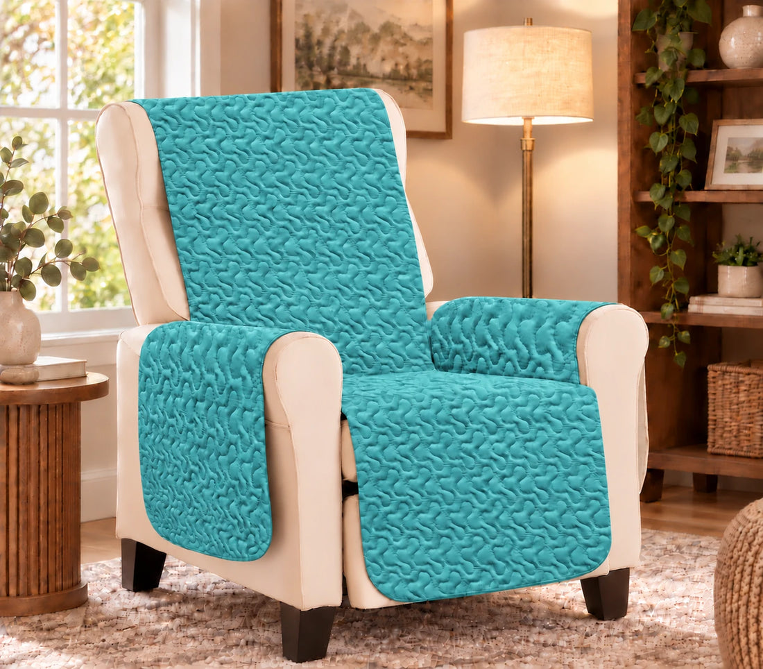 Cuvertura matlasata fotoliu – Turquoise