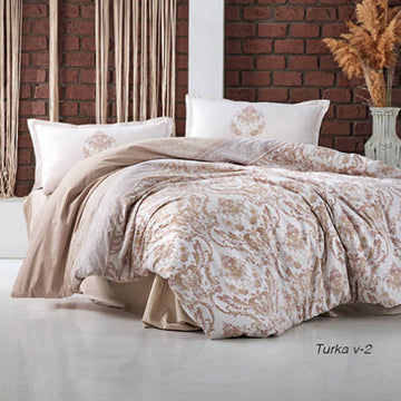 Lenjerie de pat ranforce Clasy King size  | 1858-R