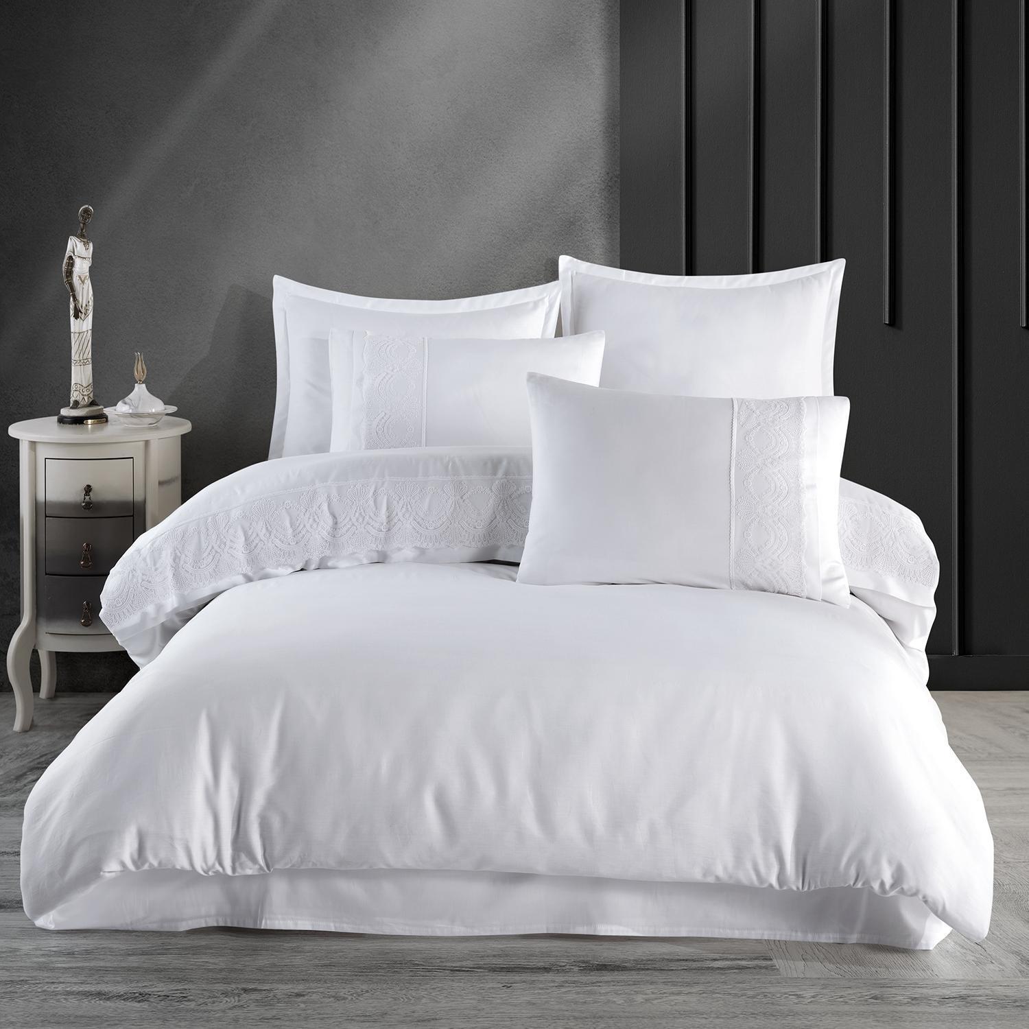 Lenjerie de pat Jacquard bumbac 100% - 6 piese | 9739-R