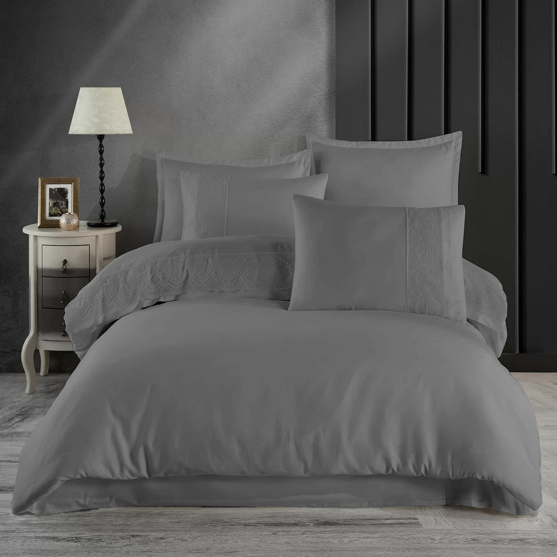 Lenjerie de pat Jacquard bumbac 100% - 6 piese | 9734-R