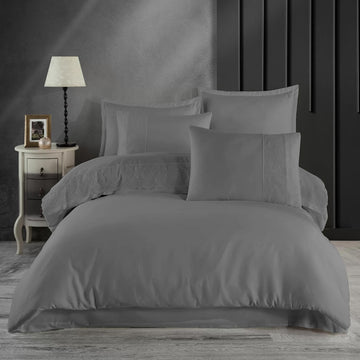 Lenjerie de pat Jacquard bumbac 100% - 6 piese | 9734-R