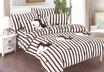 Lenjerie de pat bumbac satinat – 4 piese | 714-C