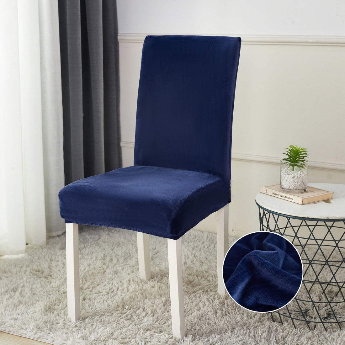 Set 6 huse de scaun Catifea - Marime universala | 5409