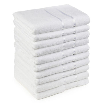 Set 10 prosoape 100% Bumbac - model NewLook Border | 0054