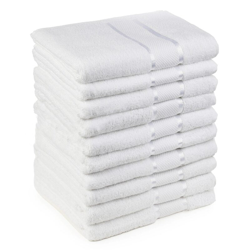 Set 10 prosoape 100% Bumbac - model NewLook Border | 0054