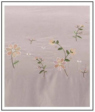 Lenjerie de pat bumbac finet Brodat de Lux – 4 piese | 6097-SE