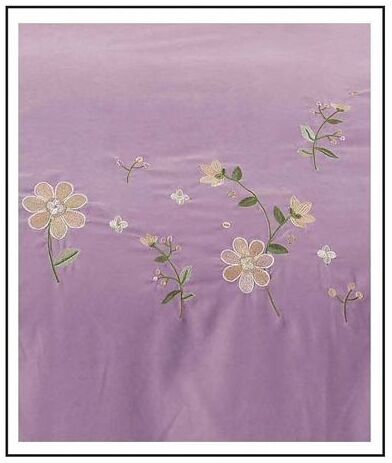 Lenjerie de pat bumbac finet Brodat de Lux – 4 piese | 6095-SE