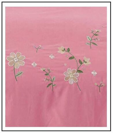Lenjerie de pat bumbac finet Brodat de Lux – 4 piese | 6099-SE