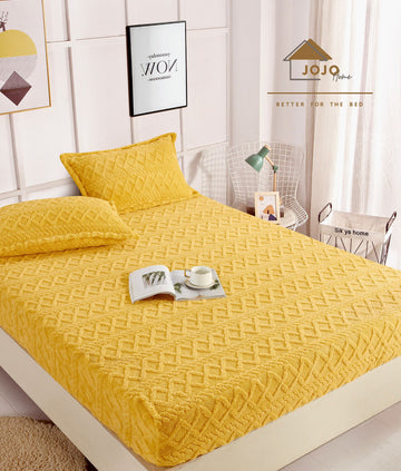 Husa de pat cocolino din tricot - 3 piese | 7418-J