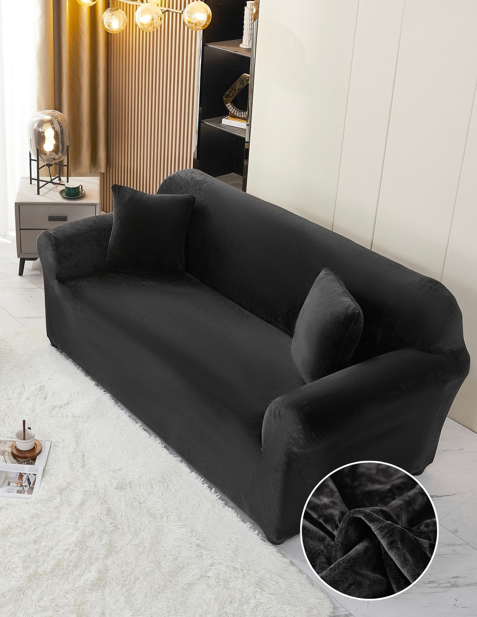 Husa canapea de catifea | 8039-J