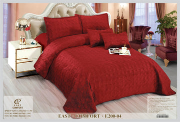 Cuvertura de pat de catifea Deluxe - 5 piese | 9386-CH