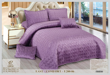Cuvertura de pat de catifea Deluxe - 5 piese | 9383-CH