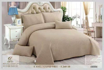 Cuvertura de pat de bumbac - uni - 5 piese | 9431-CH
