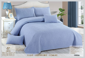 Cuvertura de pat de bumbac - uni - 5 piese | 9425-CH
