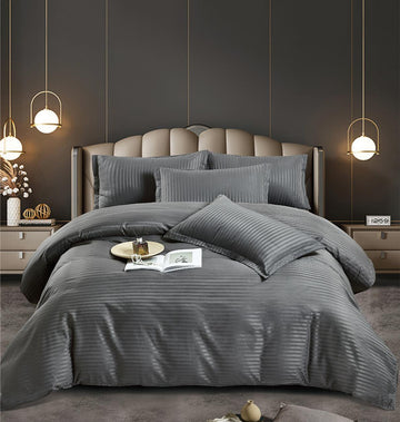 Lenjerie de pat bumbac damasc premium | 8615-J