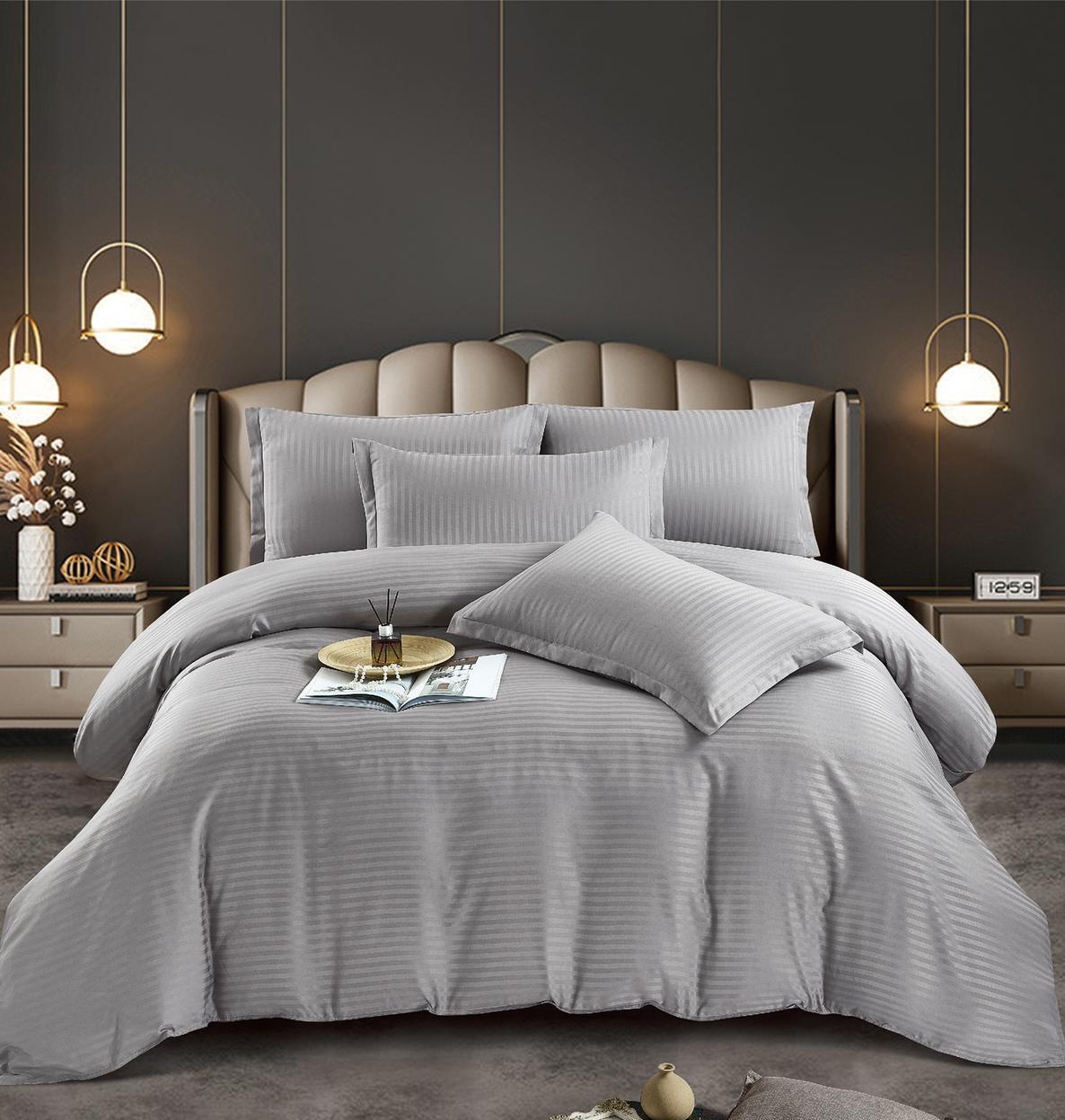 Lenjerie de pat bumbac damasc premium | 8611-J