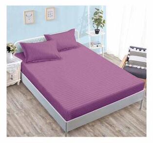 Lenjerie de pat damasc cu elastic – 4 piese | 9121-C