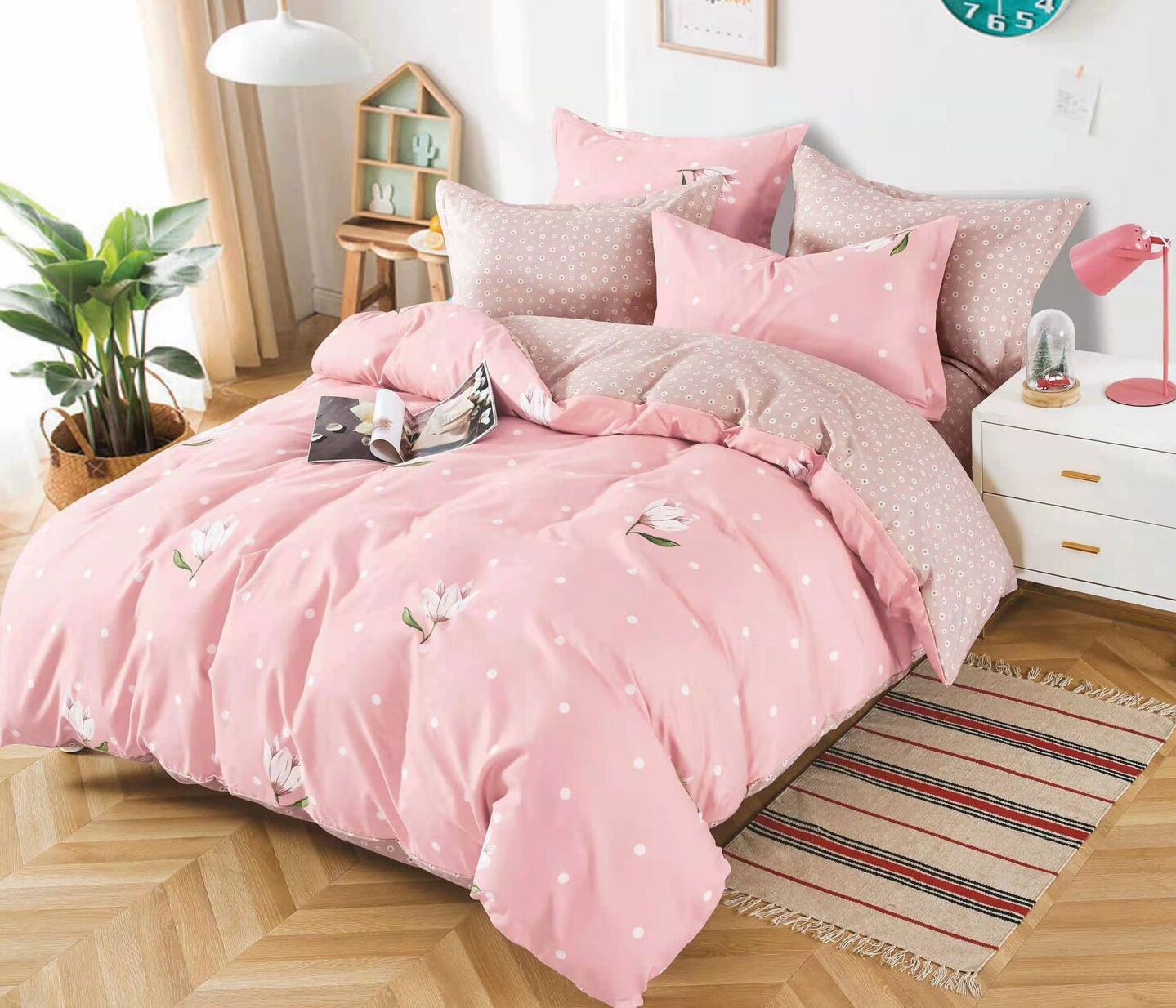 Lenjerie de pat bumbac finet – 6 piese | 9491-SE