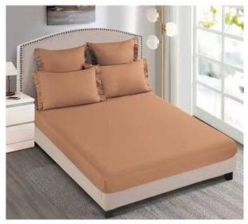 Lenjerie de pat bumbac cu inimi Brodate, cu elastic - 6 piese | 9726-C