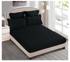 Lenjerie de pat bumbac cu inimi Brodate, cu elastic - 6 piese | 9863-C