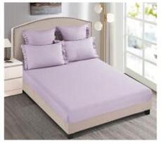 Lenjerie de pat bumbac cu inimi Brodate, cu elastic - 6 piese | 9862-C