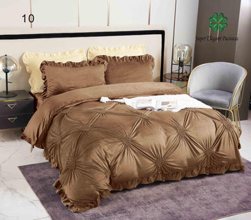 Lenjerie de pat catifea Premium - 4 piese | 10685-SE