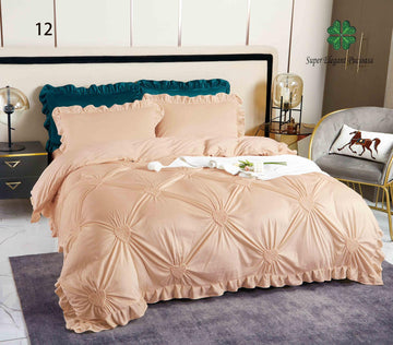 Lenjerie de pat catifea Premium - 4 piese | 10683-SE