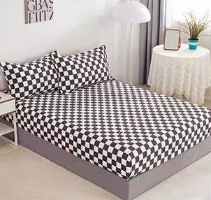 Pachet promo lenjerie de pat bumbac finet cu elastic 6 piese + Pilota + 2 Perne | 11073-C