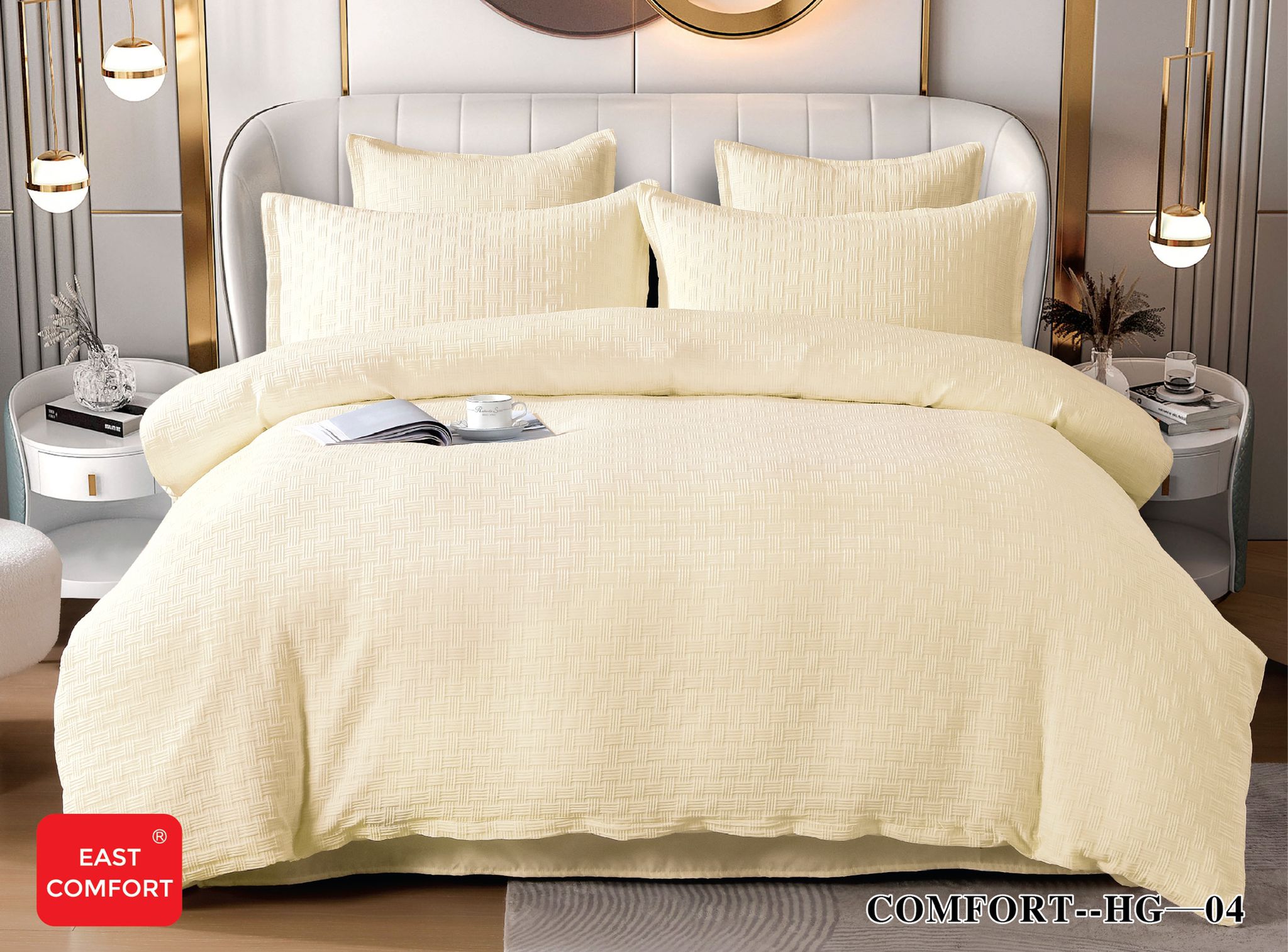 Lenjerie de pat bumbac 100% - Tricotat - 6 piese | 11761-CH