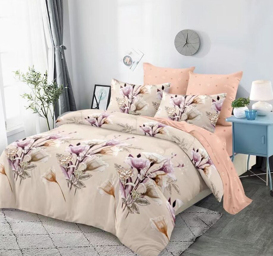 Lenjerie de pat bumbac finet - 6 piese | 11933-PR