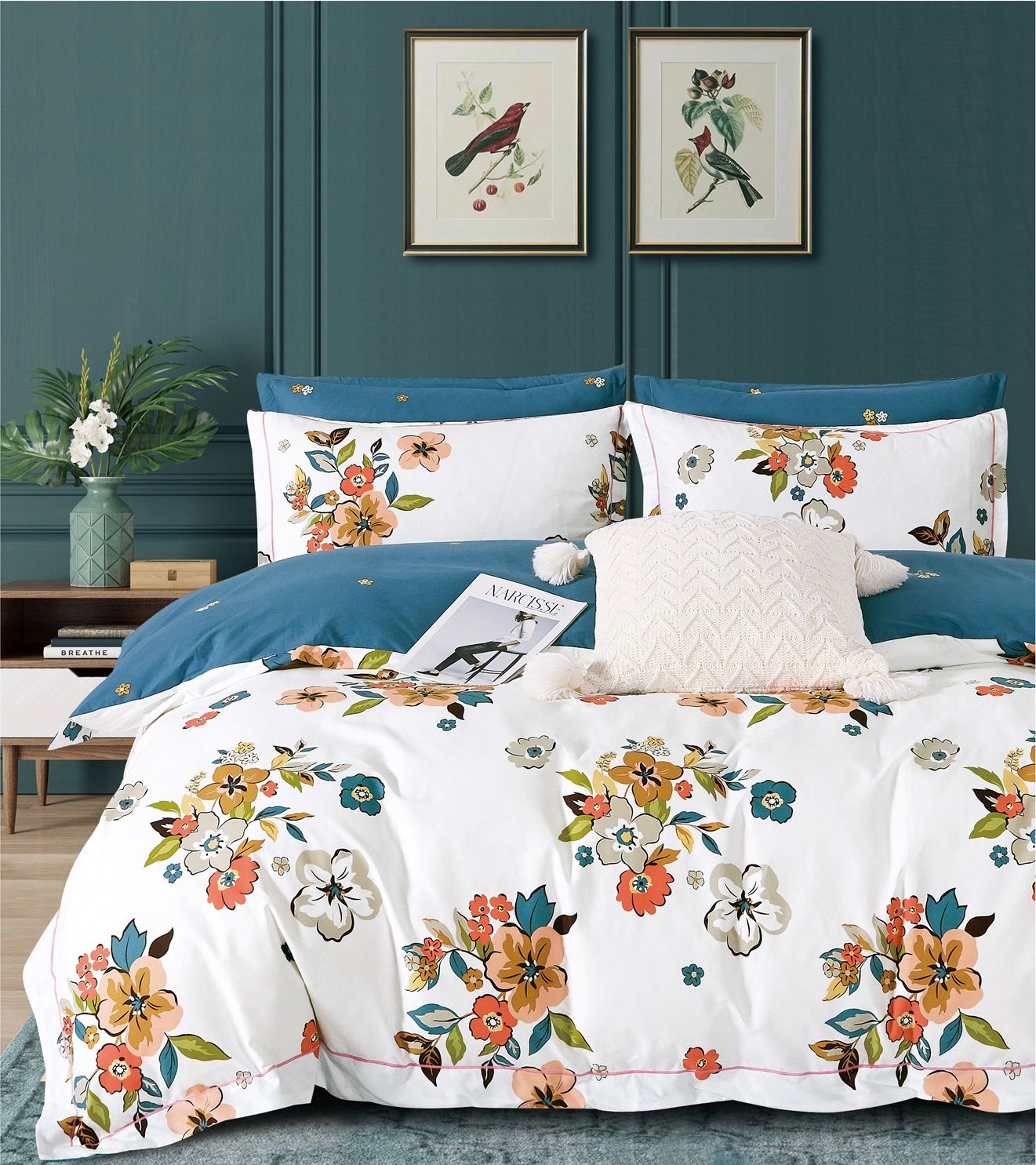 Lenjerie de pat bumbac 100% - Luxury - 4 piese | 12023-V