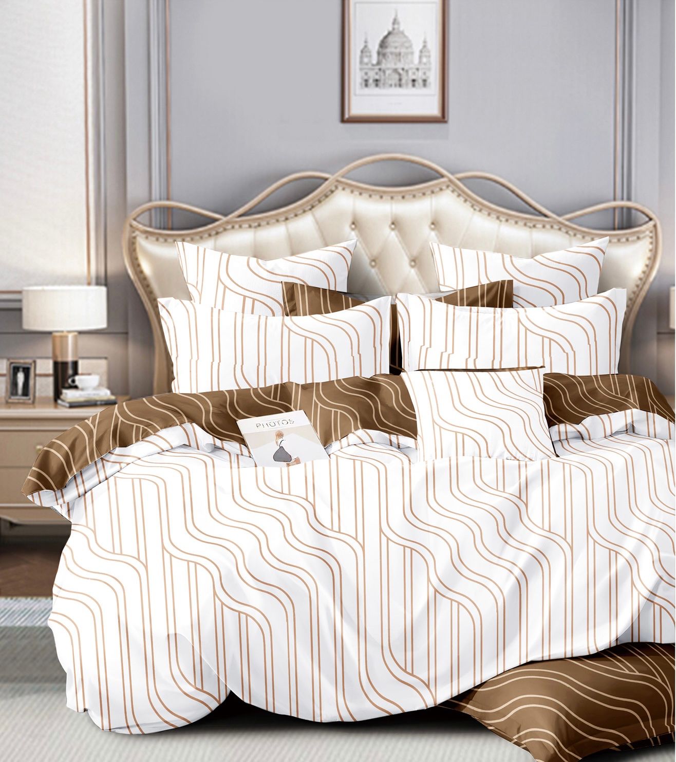 Lenjerie de pat bumbac 100% - Luxury - 4 piese | 12018-V