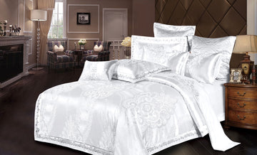Lenjerie de pat Jacquard bumbac 100% - 6 piese | 12184-V